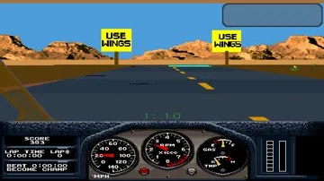 Hard Drivin's Airborne (prototype) screen shot game playing